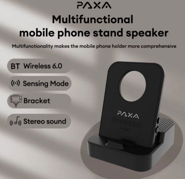 PAXA C-280 Stand Speaker, Speaker and Phone Holder, Smart Wireless 6.0,