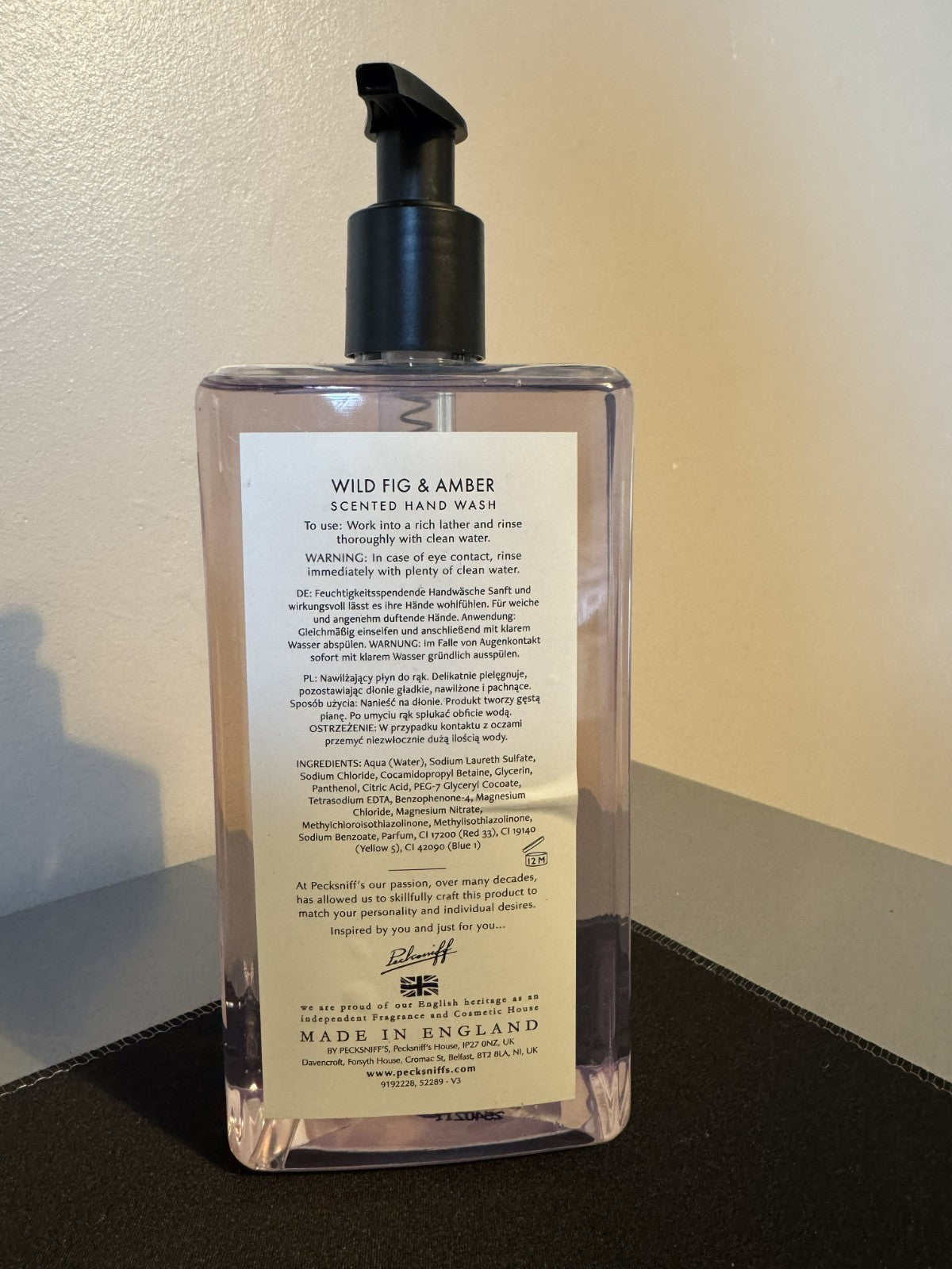 Pecksniff’s Wild Fig & Amber  Hand Wash 500ml 💕🎁