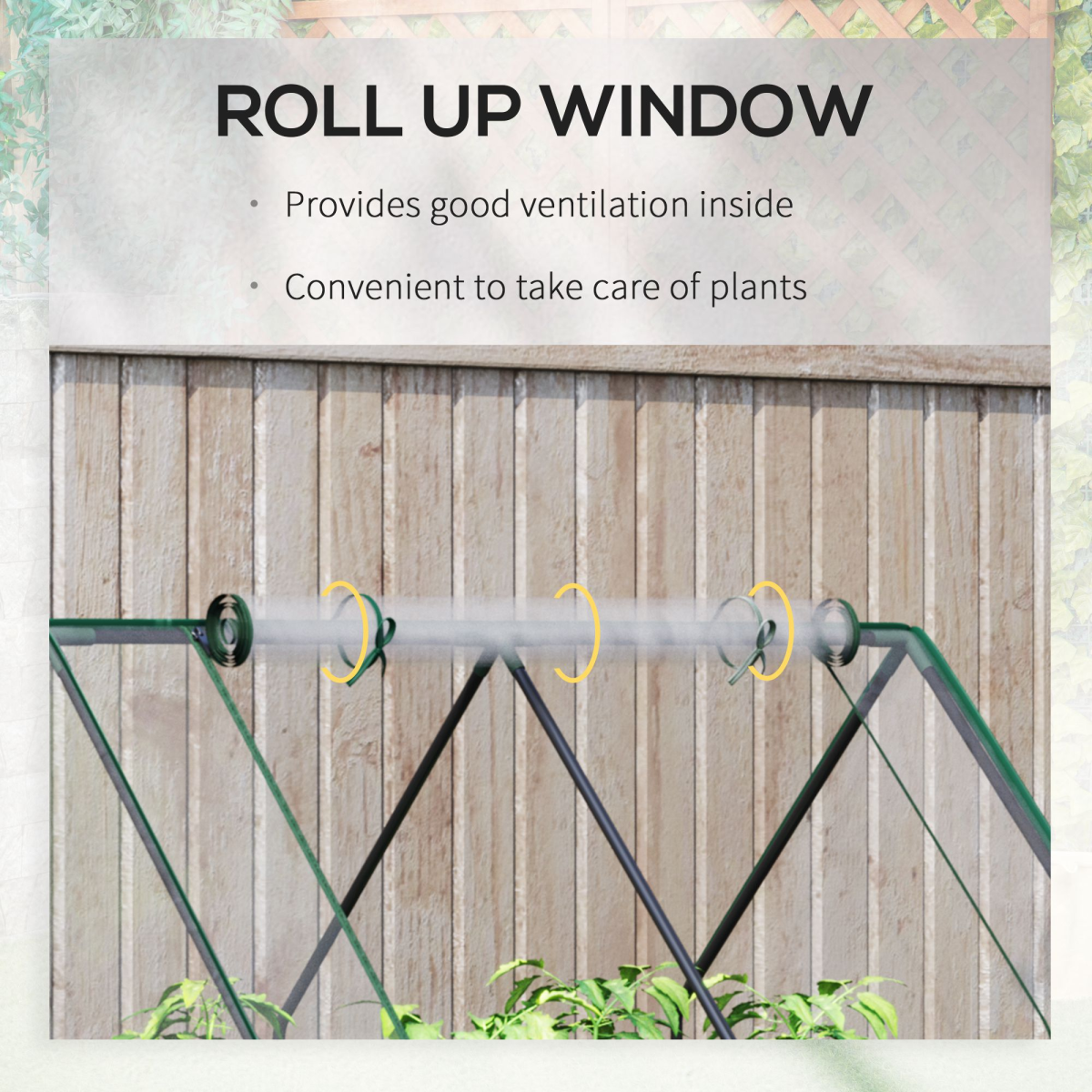 Steel Raised Garden Planter Box Kit with Greenhouse, for Dual Use, Clear