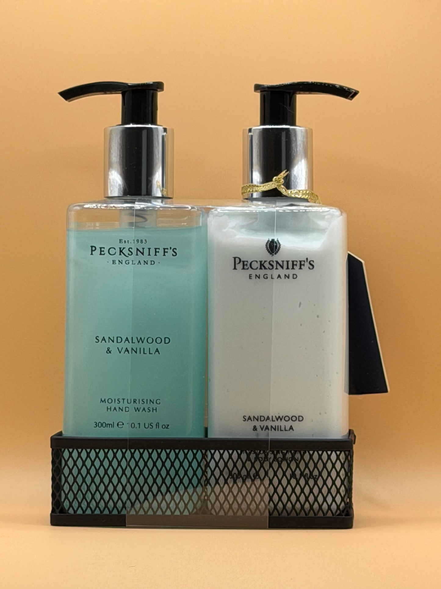 Pecksniffs Sandalwood & Vanilla Hand Wash, Hand & Body Set 300ml Each