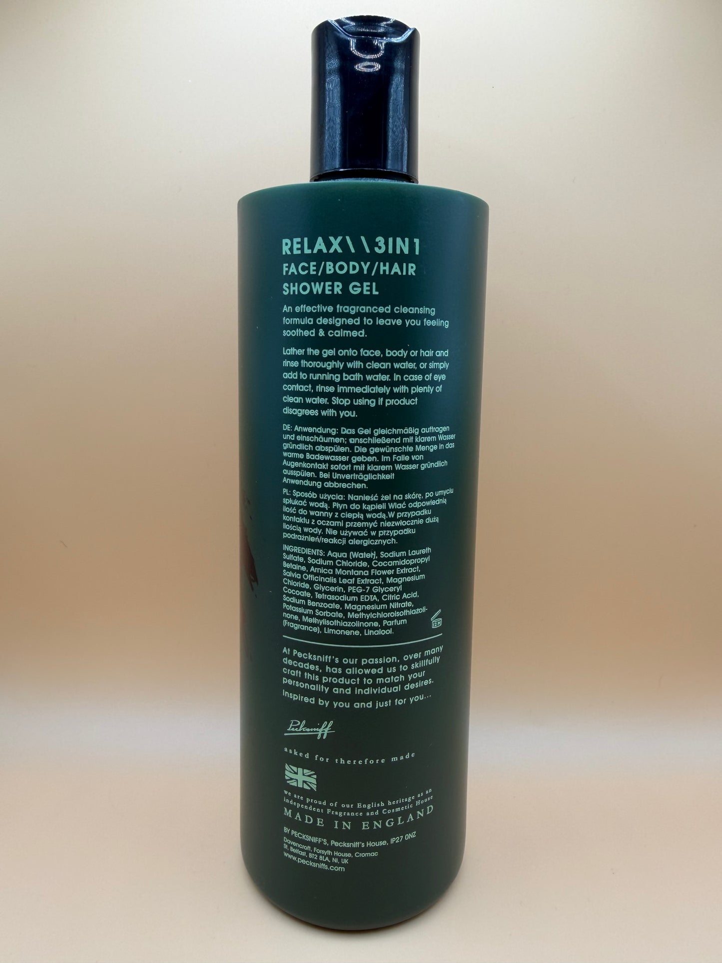 Pecksniffs Relax 3In1 Shower Gel 500ml