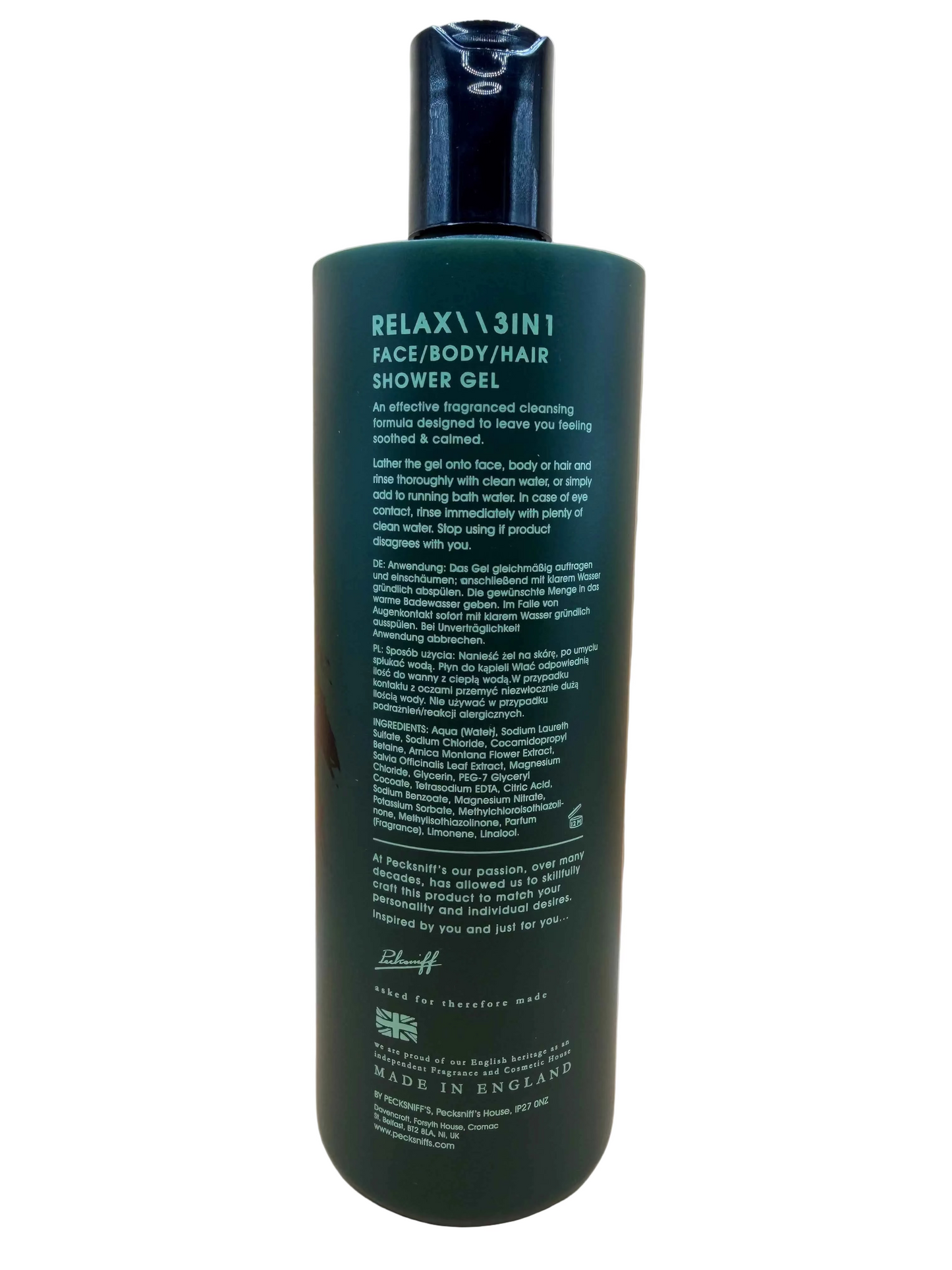 Pecksniffs Relax 3In1 Shower Gel 500ml