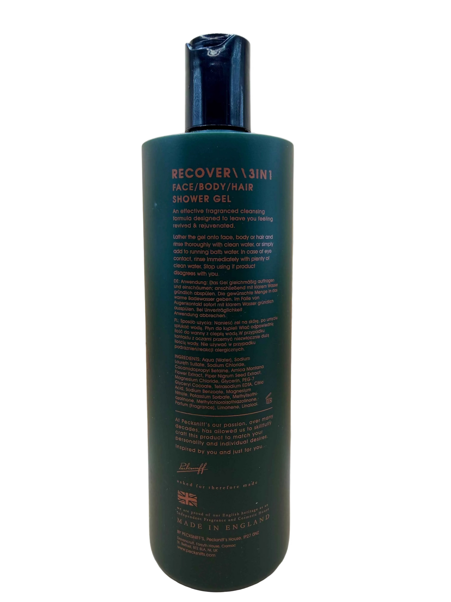 Pecksniffs Recover 3In1 Shower Gel 500ml