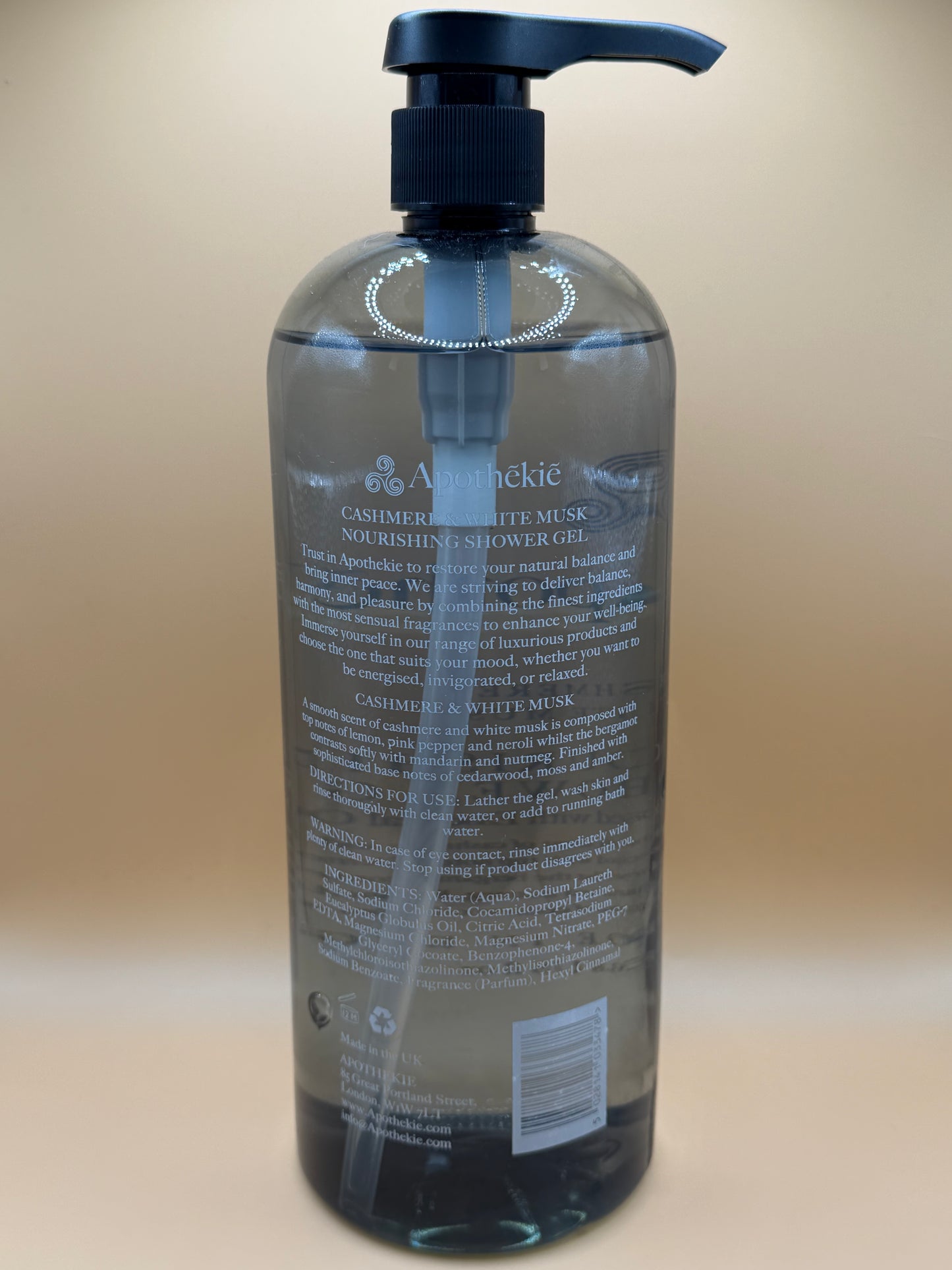 Apothekie Cashmere & White Mush Nourishing Shower Gel 1000ml