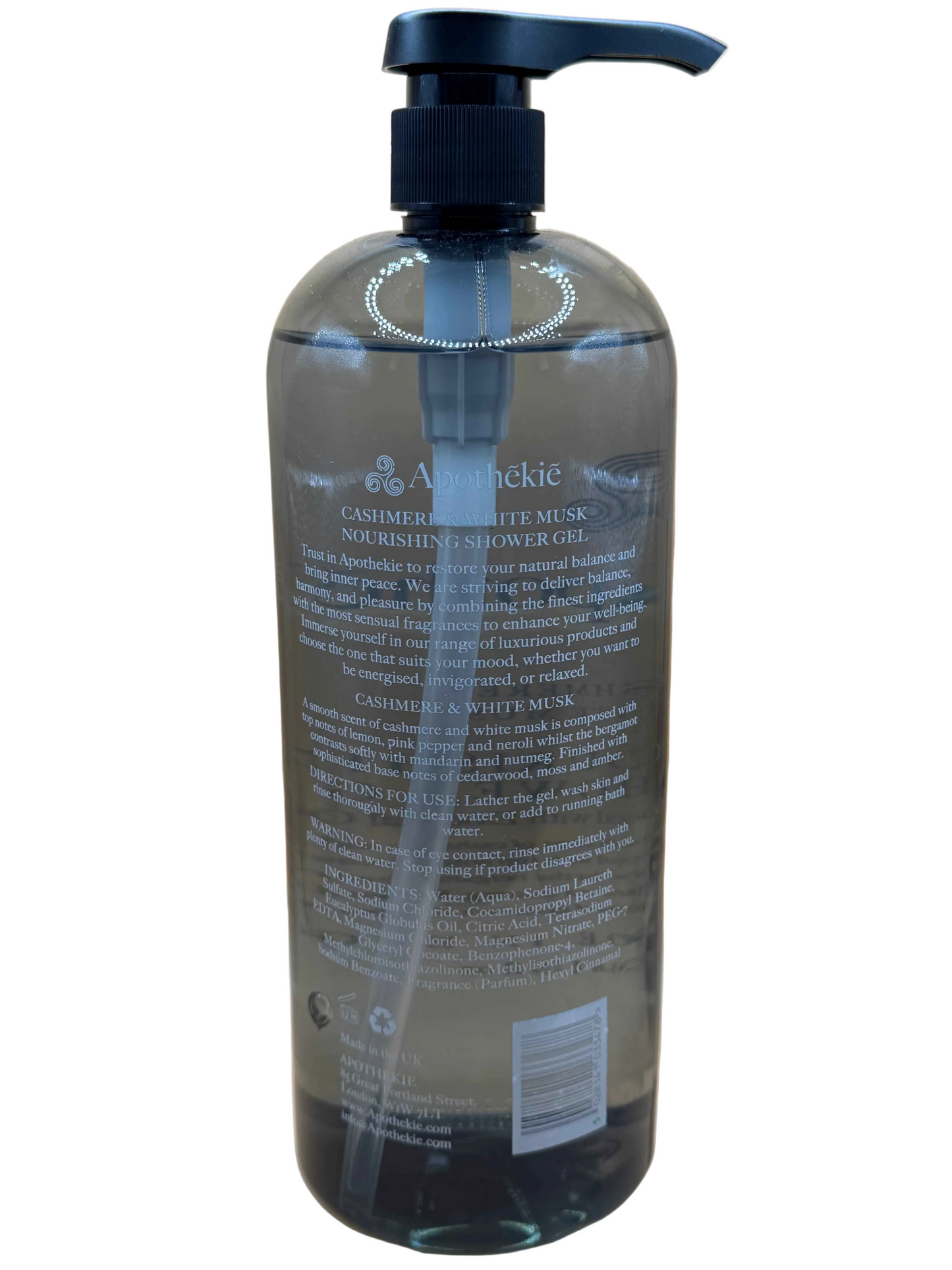 Apothekie Cashmere & White Mush Nourishing Shower Gel 1000ml