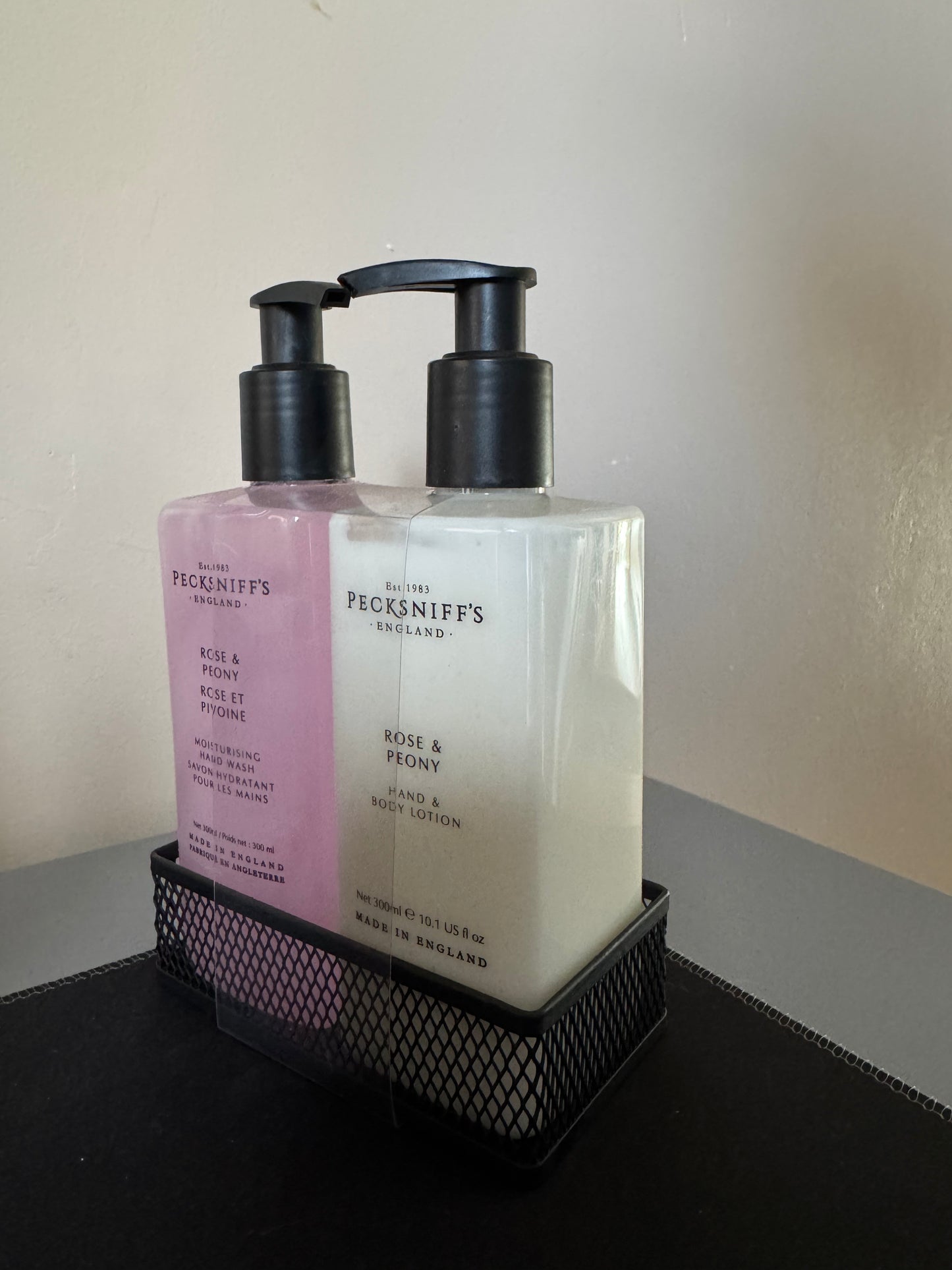 Pecksniffs Rose & Peony Hand Wash, Hand & Body Lotion Set 300ml Each