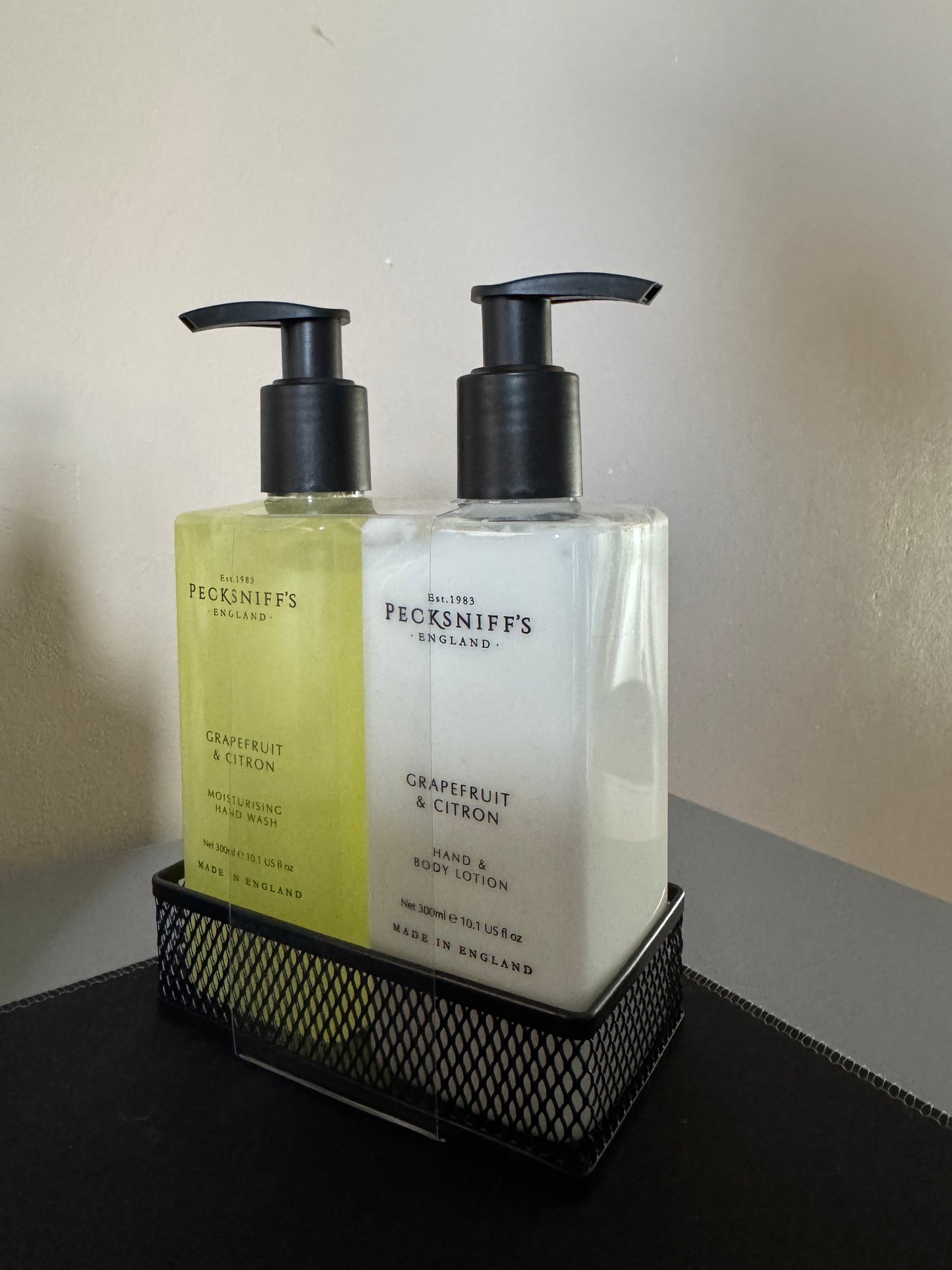 Pecksniffs Grapefrruit & Citron Hand Wash, Hand & Body Lotion Set 300ml Each
