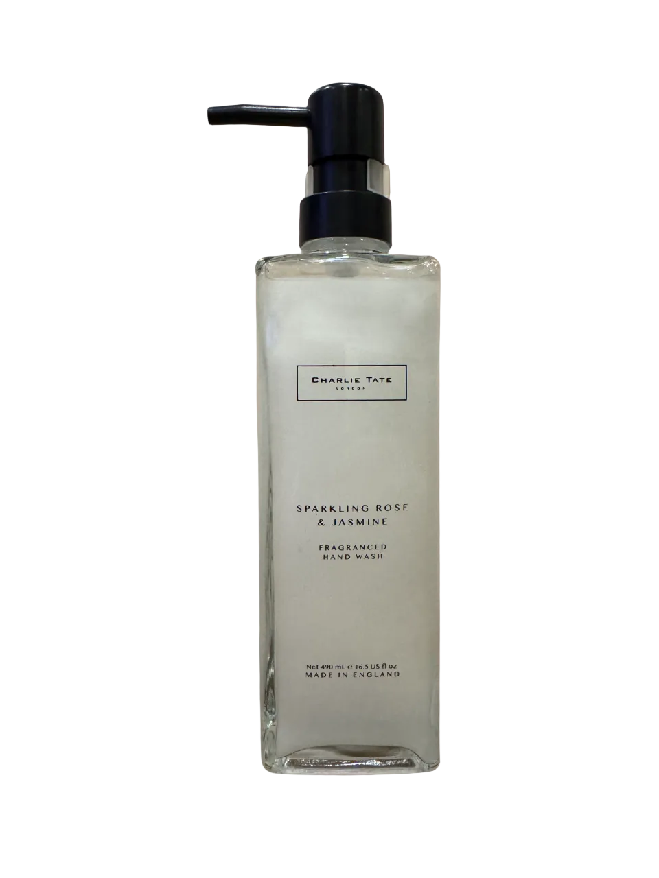Charlie Tate Sparkling Rose & Jasmine Glass Hand Wash 490ml