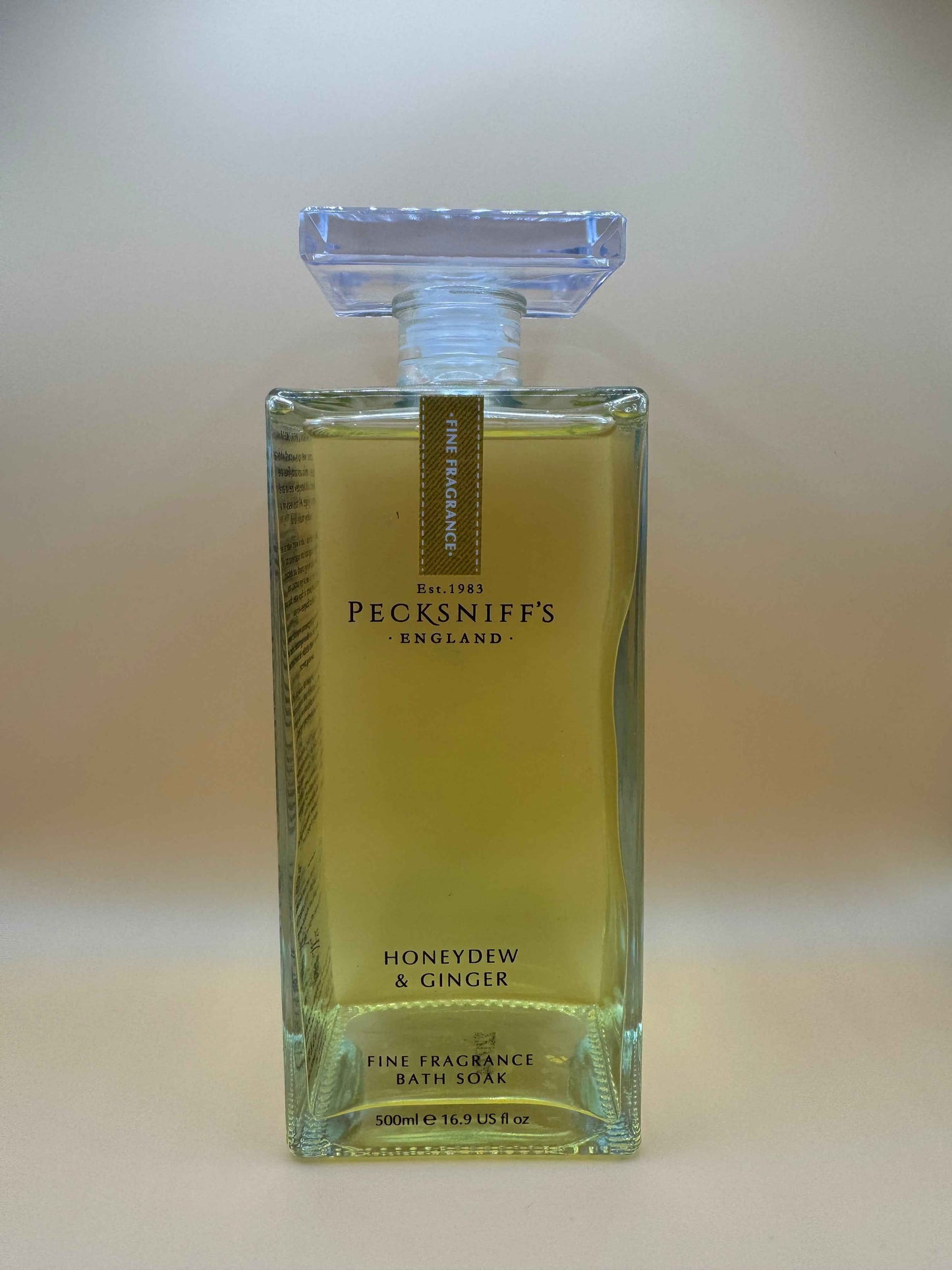 Pecksniff’s Honeydew & Ginger Bath Soak Glass 500ml