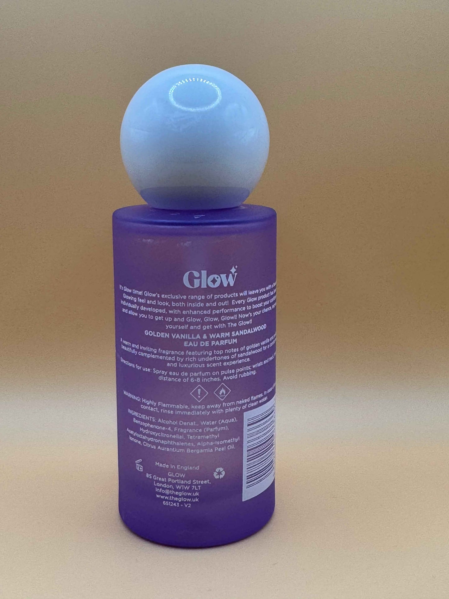 Glow Golden Vanilla & Warm Sandalwood Eau De Parfum 100ml