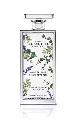Pecksniff’s Winter Pine & Eucalyptus Bath Soak Glass 500ml