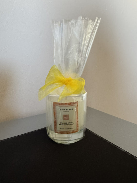 Designer Olivia Blake London Orange Daisy Candles 110ml Gif