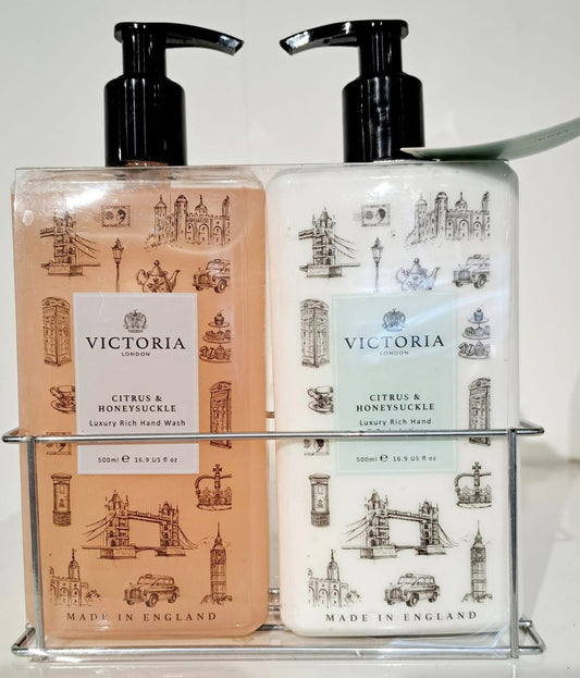 VICTORIA LONDON Citrus & Honeysuckle Hand wash & Body Lotion 500 ml