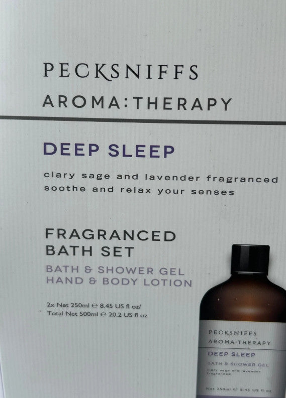 Pecksniff's Aroma Therapy Fragranced Bath Set Gel & Lotion - Deep Sleep