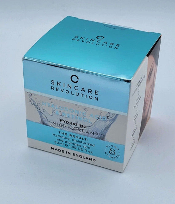 Skincare Revolution Hydrating Night Cream Hyaluronic  Retinol Moisturiser 50ml