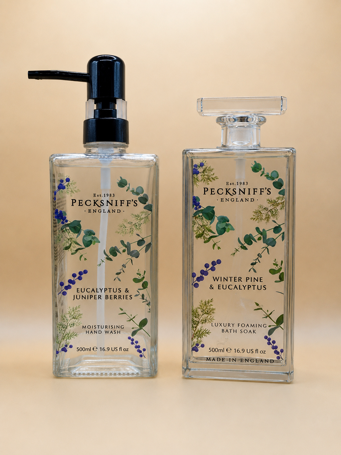 Bundle Pecksniff’s Eucalyptus & Juniper Berries Hand Wash & Winter Pine & Eucalyptus Bath Soak