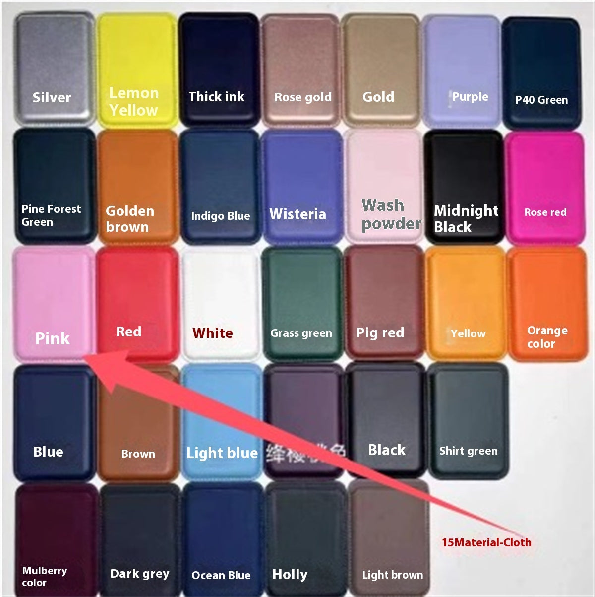 Magsafe Magnetic Luxury Leather Card Holder Wallet Case For 14 Pro Max 13 12 Phone
