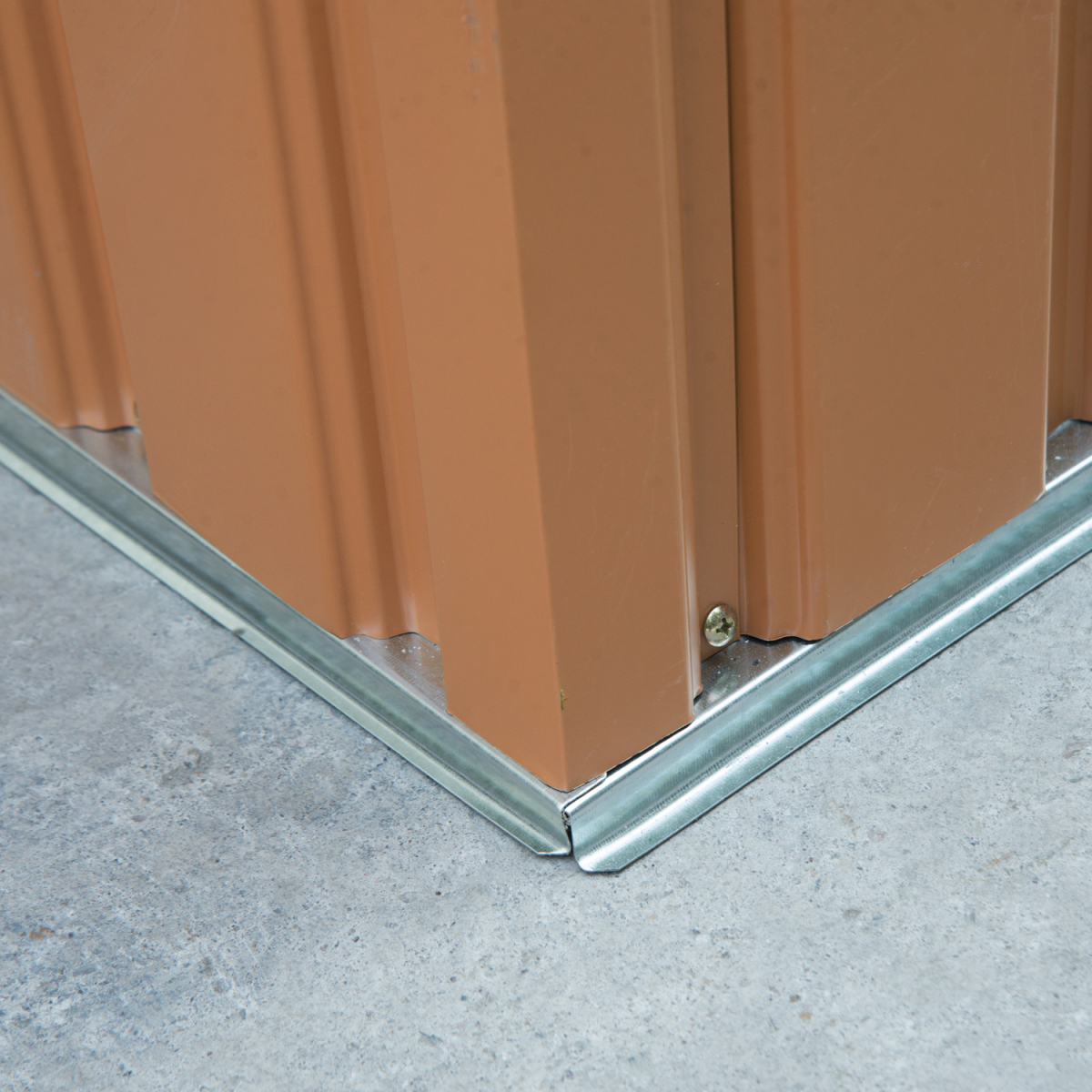 9x6 ft Metal Shed Khaki Storage Large Yard Store Door Container