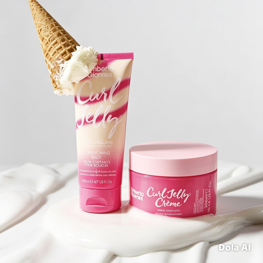 Umberto Giannini Curl Jelly Vanilla Gelato Limited Edition Gel & Crème Bundle – 200ml + 300ml
