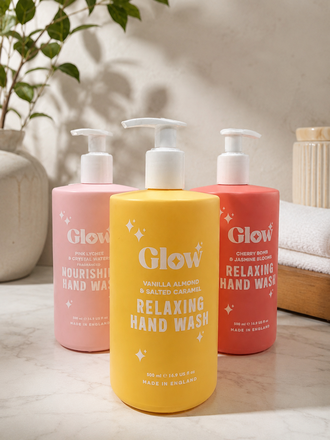 Glow Cherry, Lychee & Vanilla Hand Wash Bundle 3 x 500ml