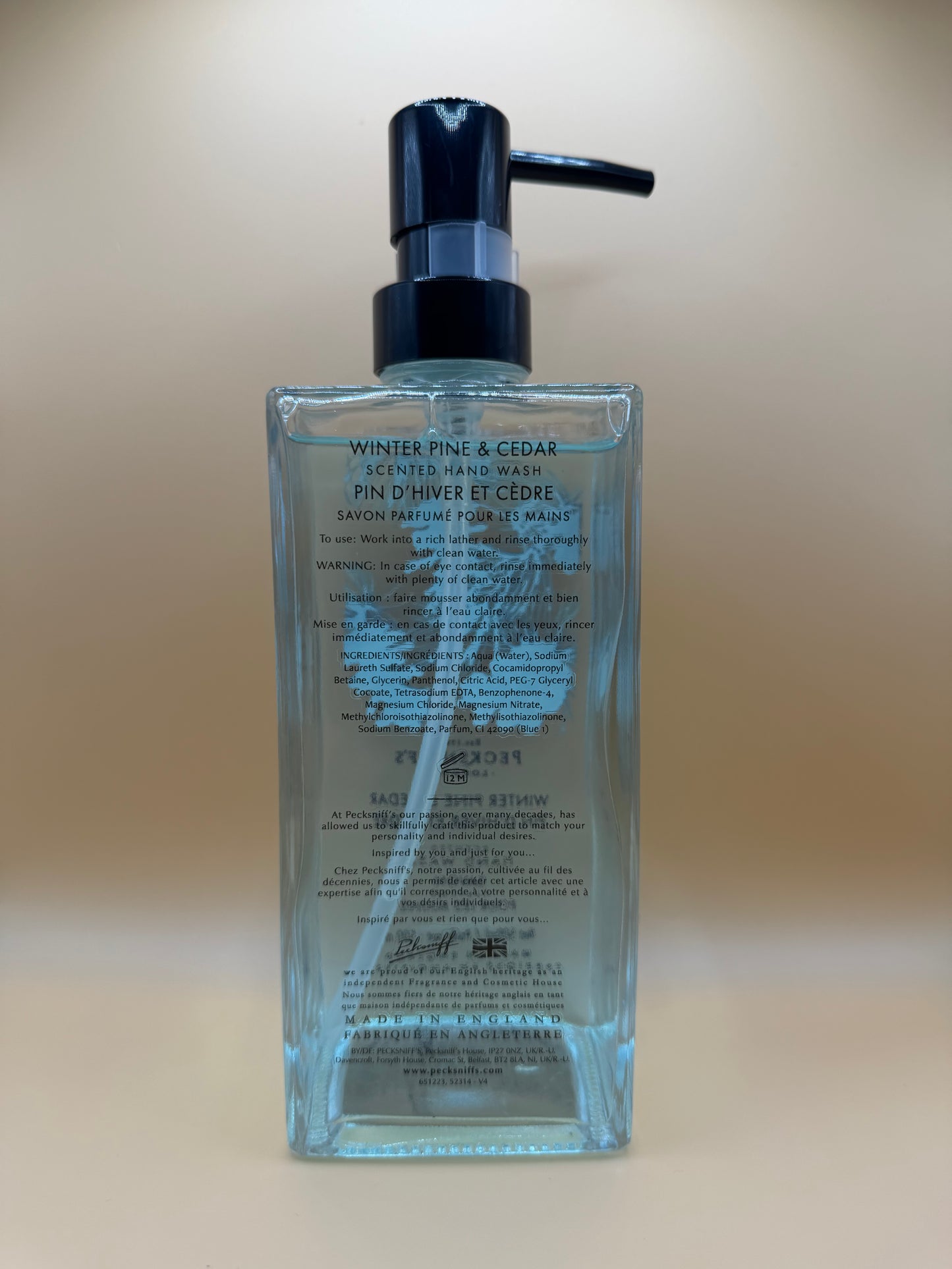 Pecksniff’s Winter Pine & Cedar Glass Hand Wash 500ml
