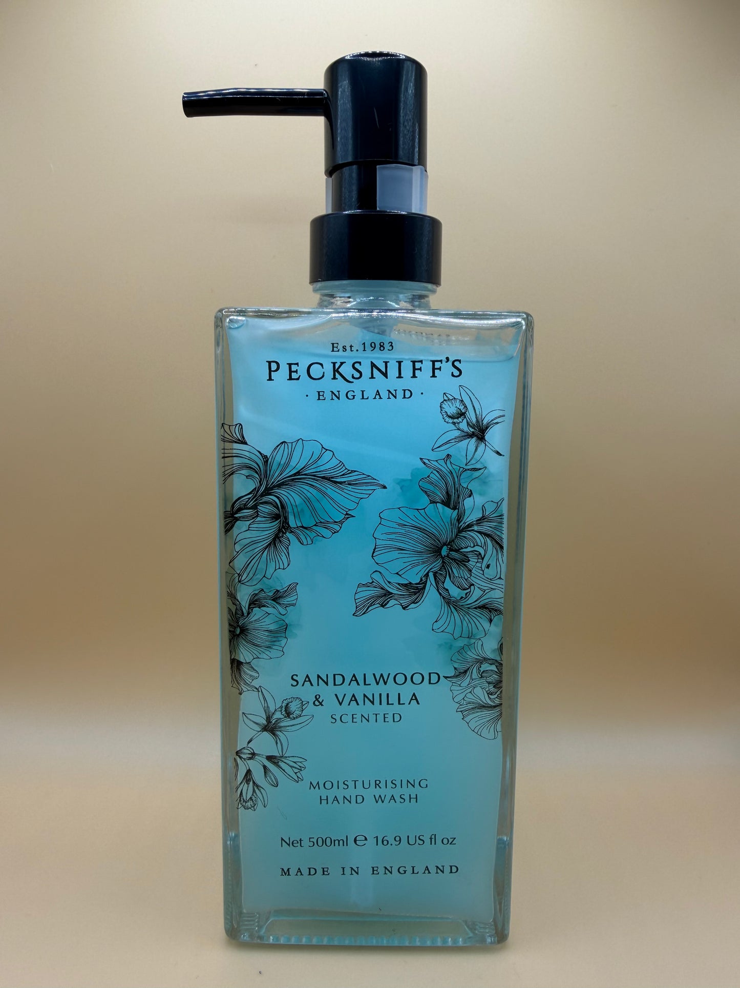 Pecksniff’s Sandalwood & Vanilla Glass Hand Wash 500ml