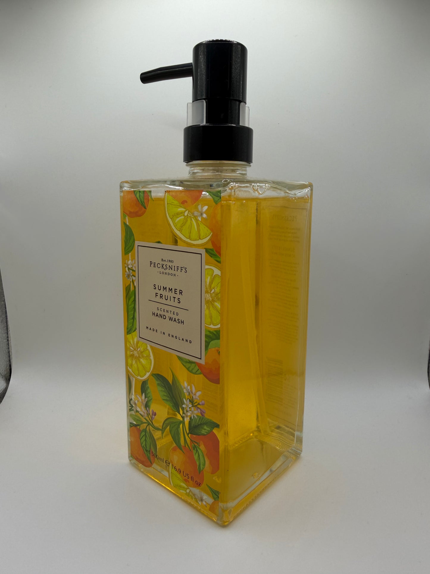 Pecksniff’s Summer Fruits Glass Hand Wash 500ml