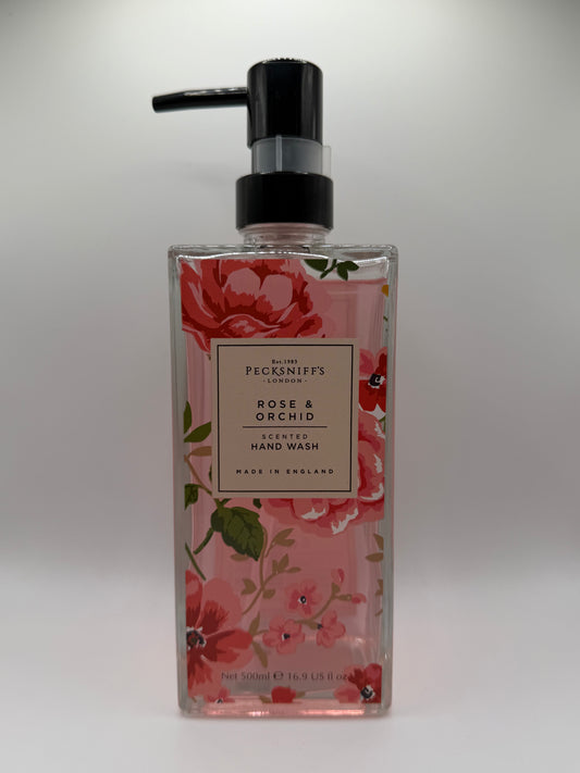 Pecksniff’s Rose & Orchid Glass Hand Wash 500ml
