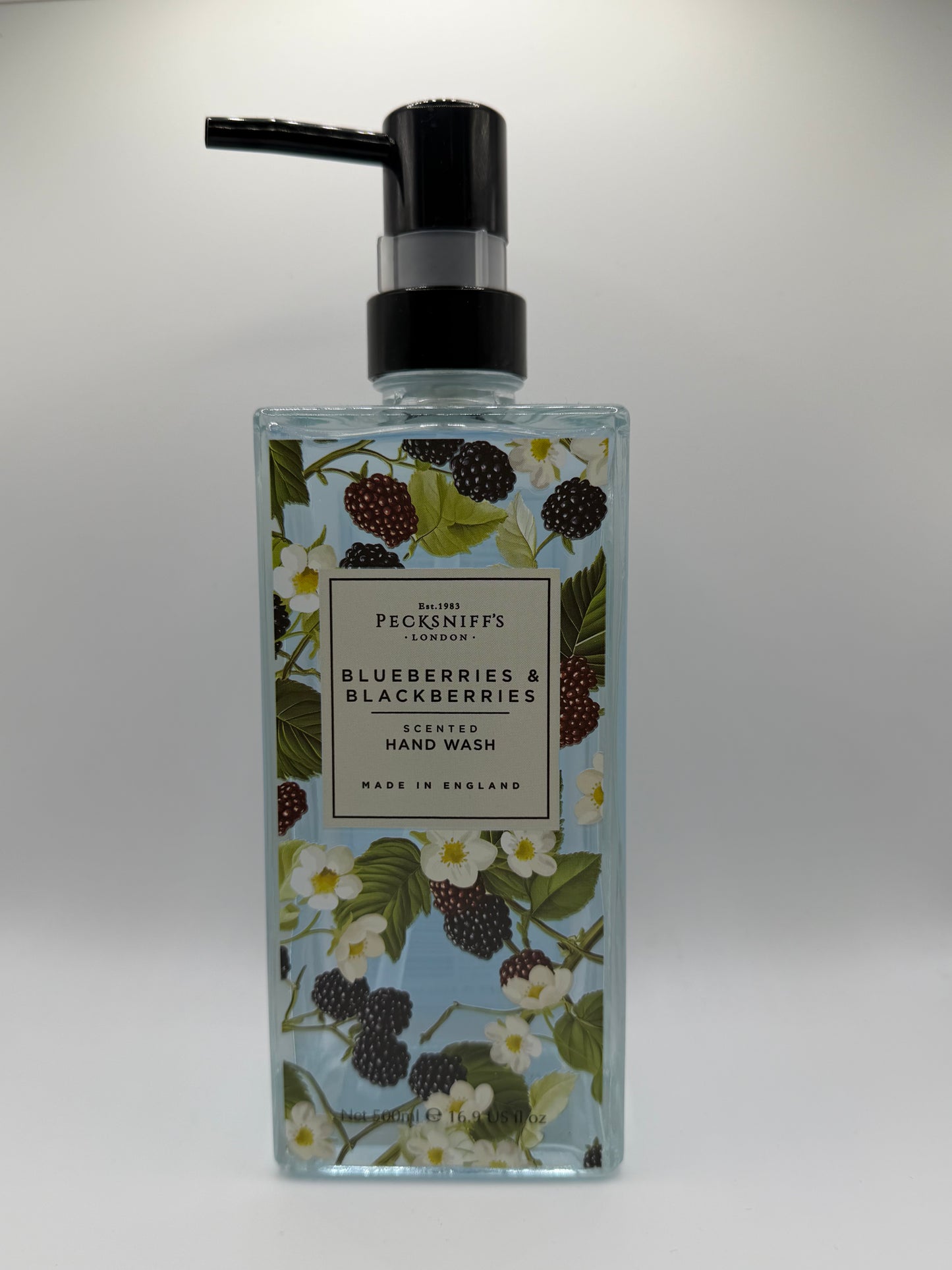 Pecksniff’s Blueberries & Blackberries Glass Hand Wash 500ml