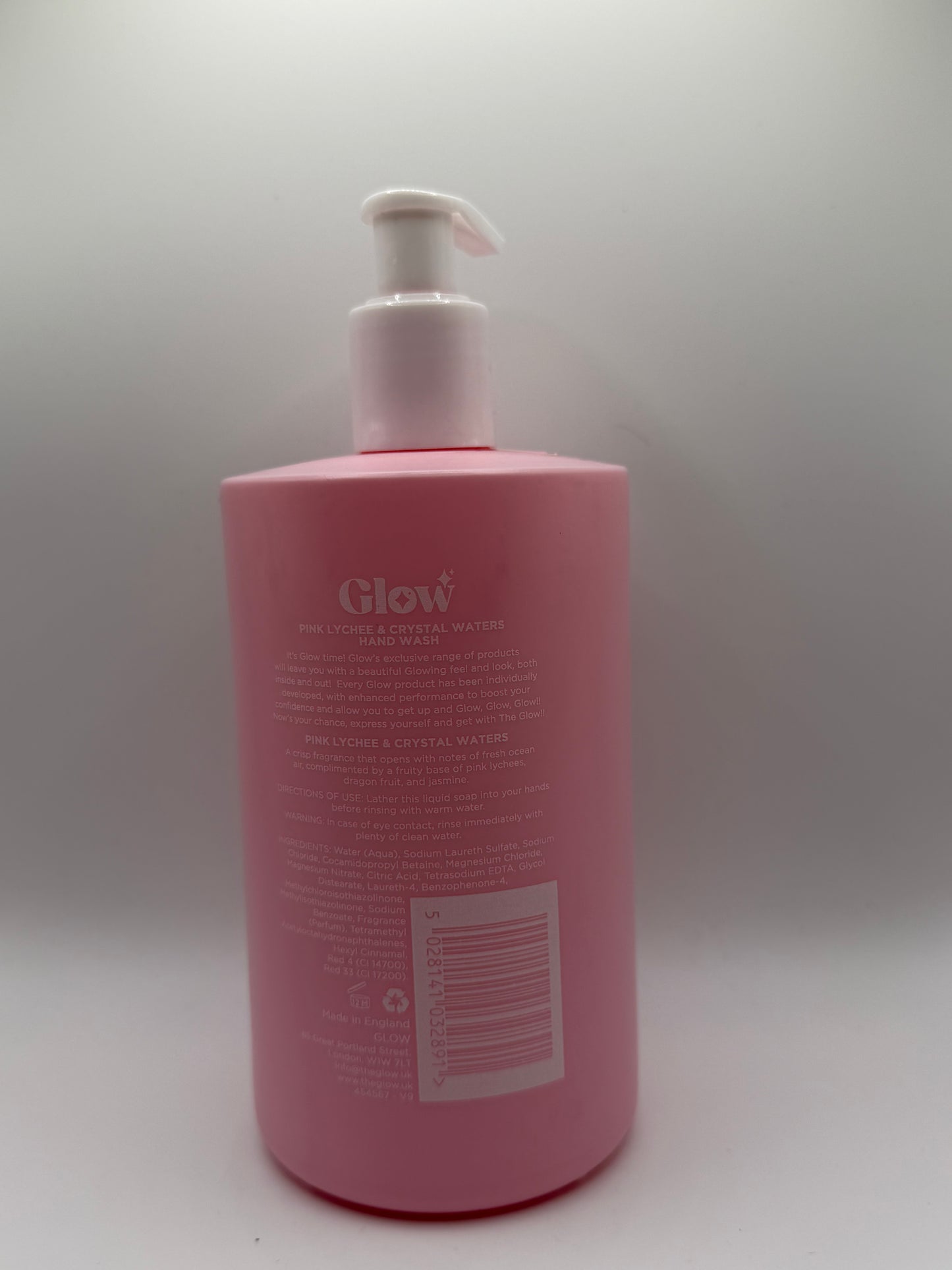 Glow Pink Lychee & Crystal Waters Hand Wash 500ml