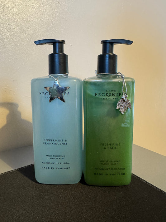 Pecksniffs Peppermint & Fresh Pine Hand Wash Set Large 500ml🎄