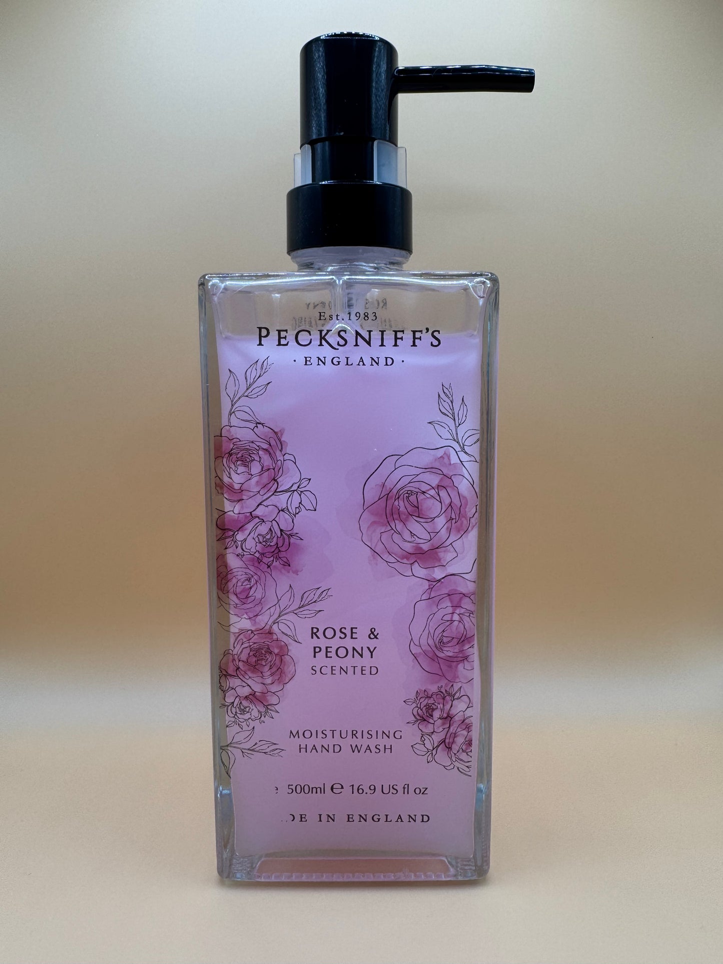 Pecksniff’s Winter Rose & Peony Glass Hand Wash 500ml