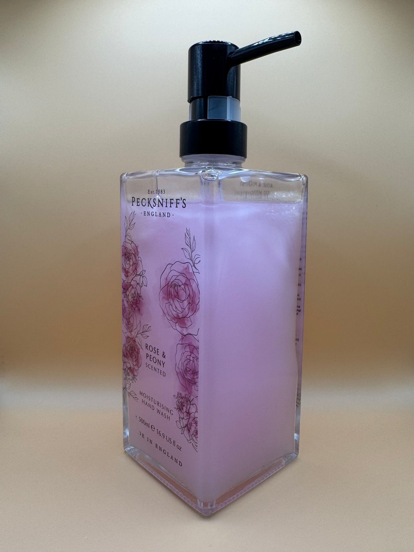 Pecksniff’s Winter Rose & Peony Glass Hand Wash 500ml