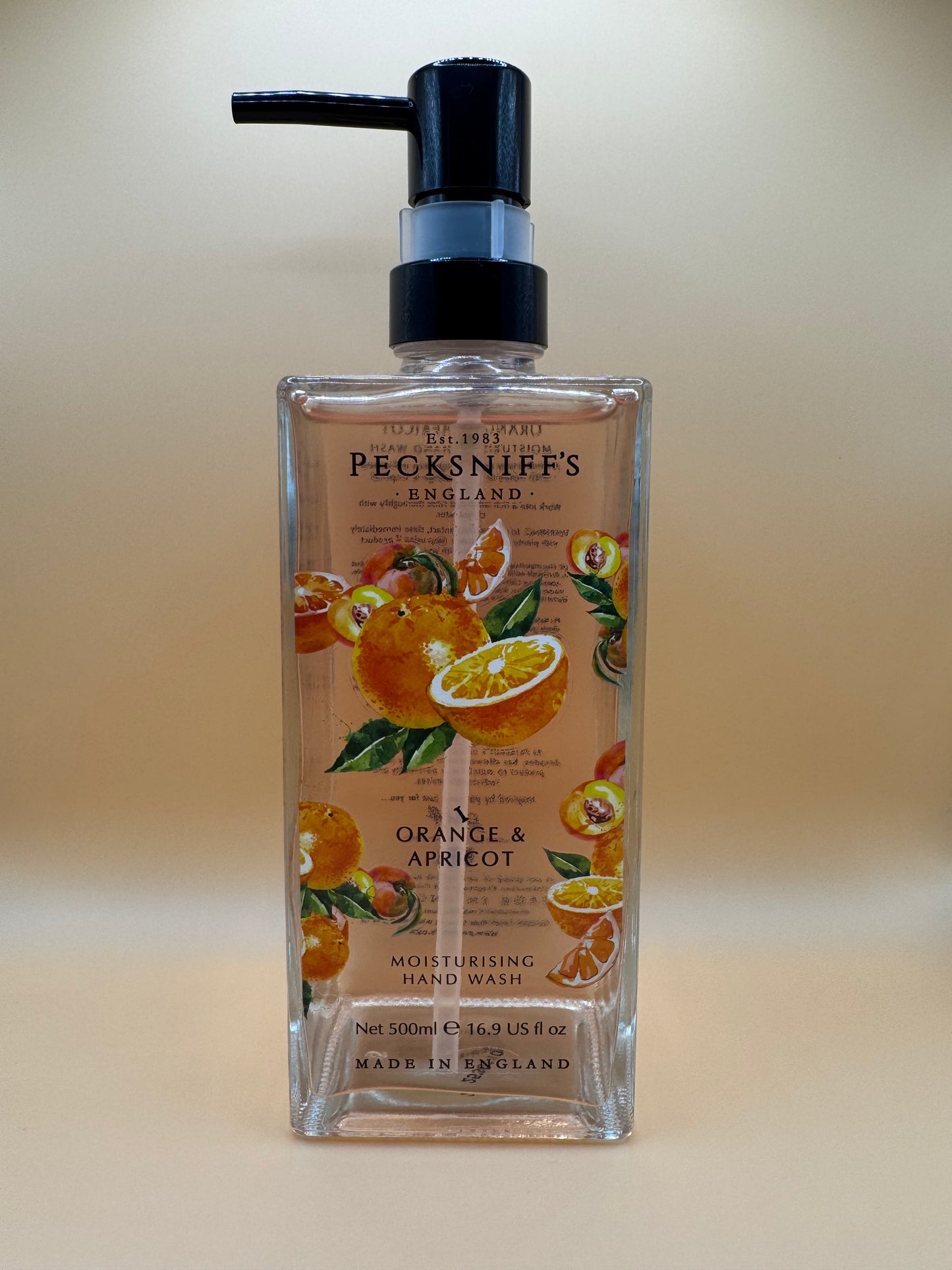 Pecksniff’s Orange & Apricot Glass Hand Wash 500ml