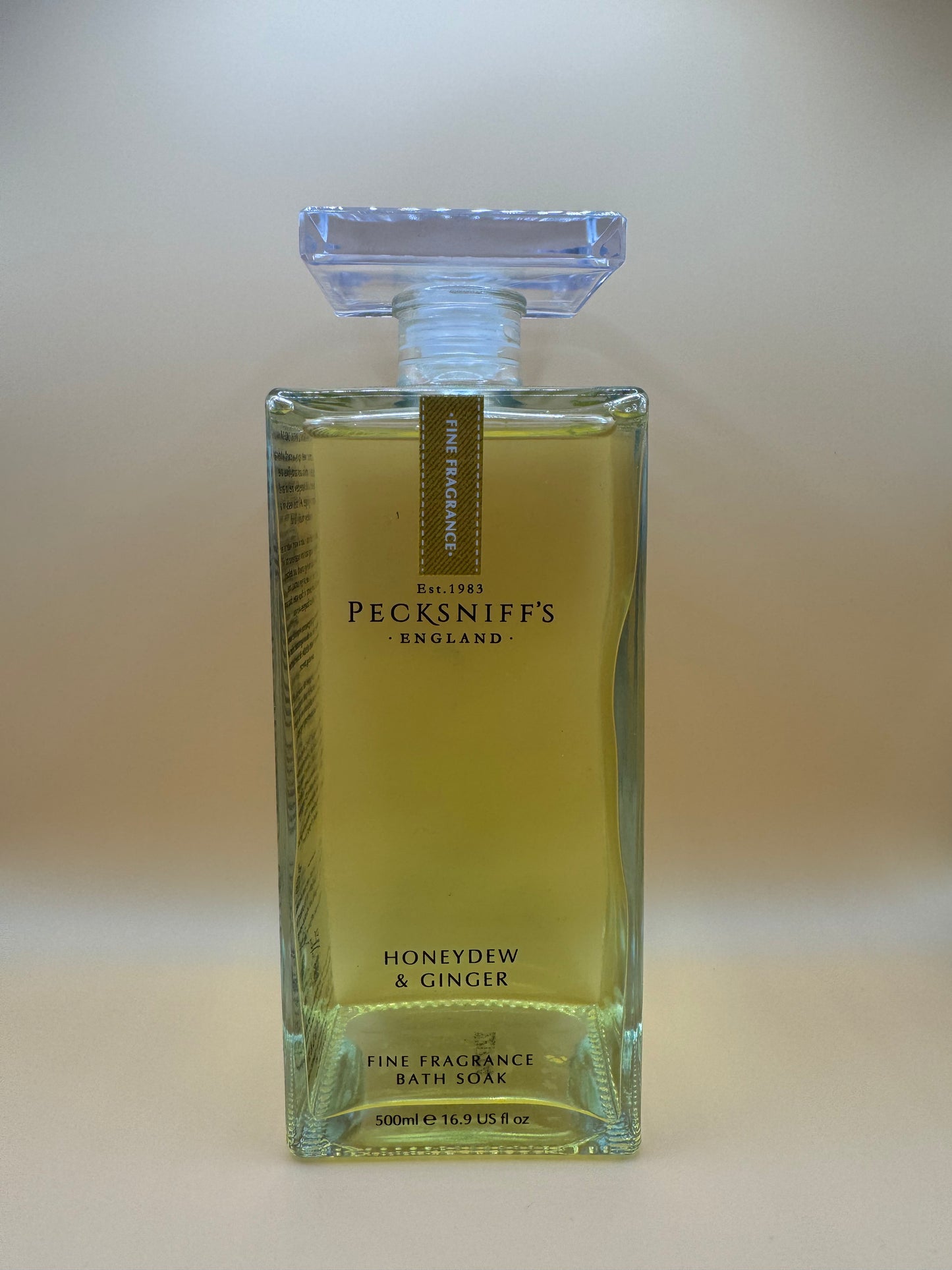 Pecksniff’s Honeydew & Ginger Bath Soak Glass 500ml