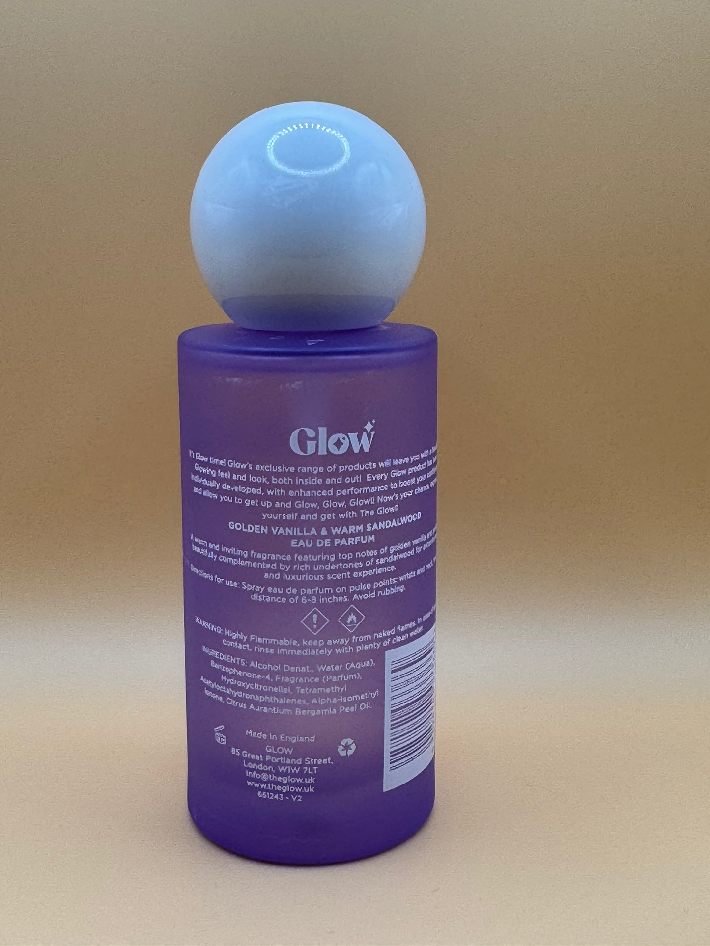 Glow Golden Vanilla & Warm Sandalwood Eau De Parfum 100ml