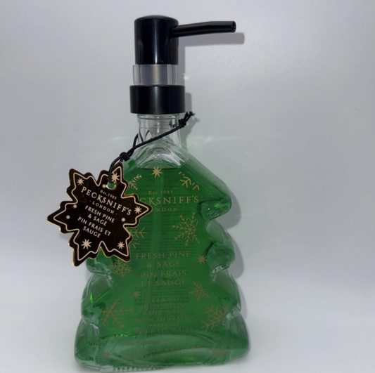 Pecksniff’s Christmas Edition Glass Hand Wash Fresh Pine & Sage 🎄
