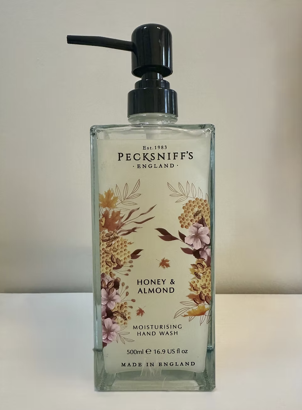 Pecksniff’s Honey & Almond Glass Hand Wash 500ml - Everyday Bargainz