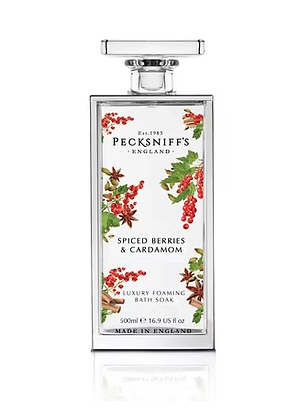Pecksniff’s Spiced Berries & Cardamom Bath Soak Glass 500ml