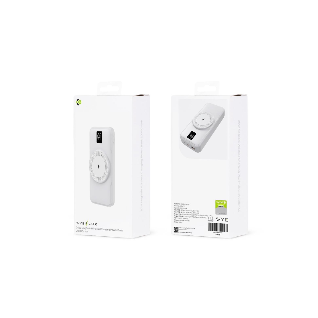 WYEFLUX 20W Magsafe Wireless Charging Power Bank 10000mAh