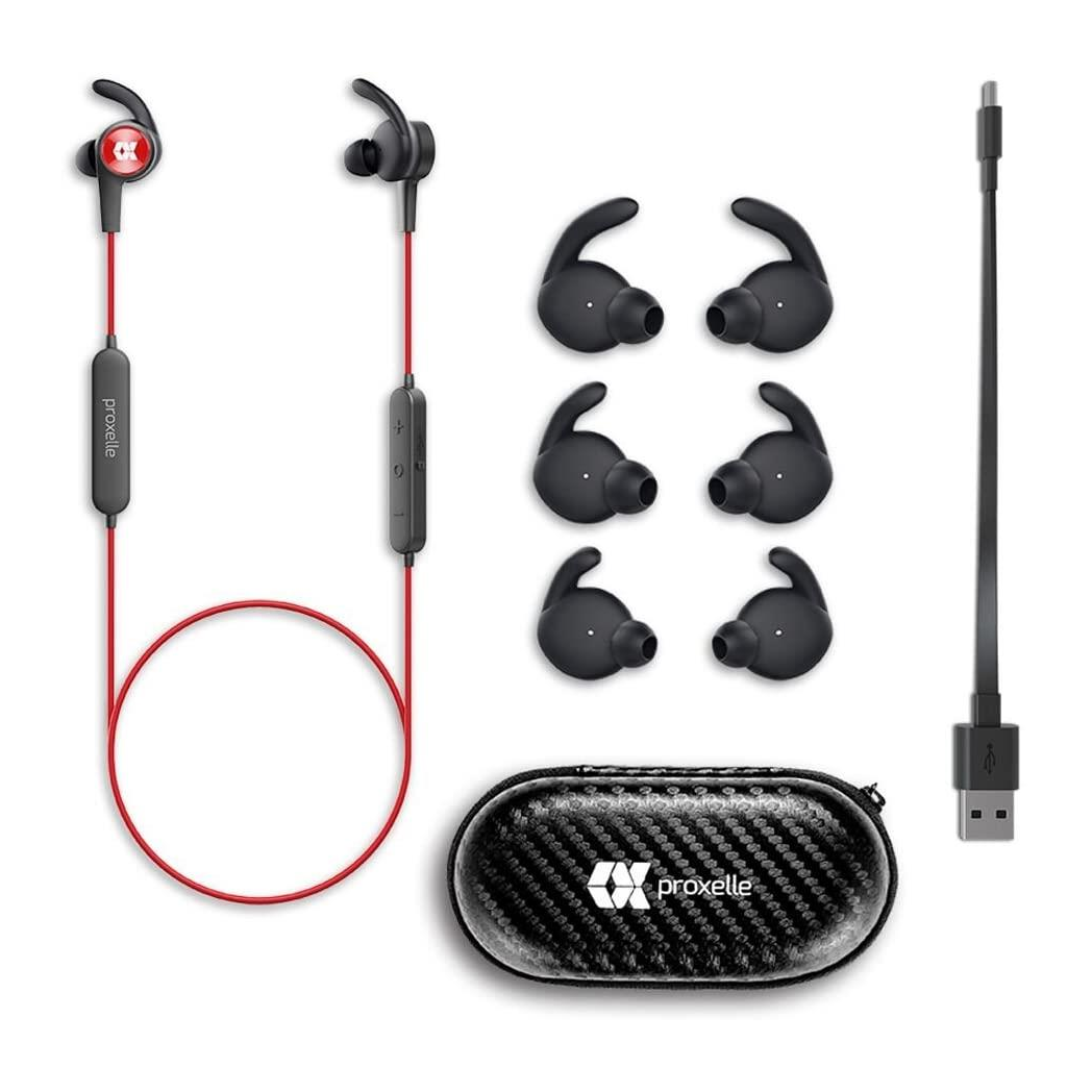 Proxelle Stereo Magnetic IPX5 Sweatproof In Ear Wireless Headset